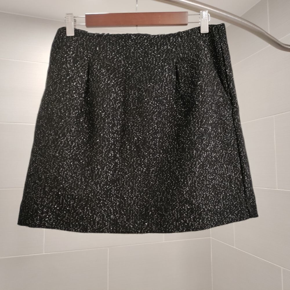 Sparkly black mini skirt by GAP. Size 10